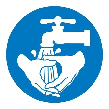NMC Wash Hands Iso Label, Pk5 ISO417AP